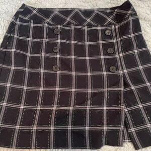 Plaid Black Skirt